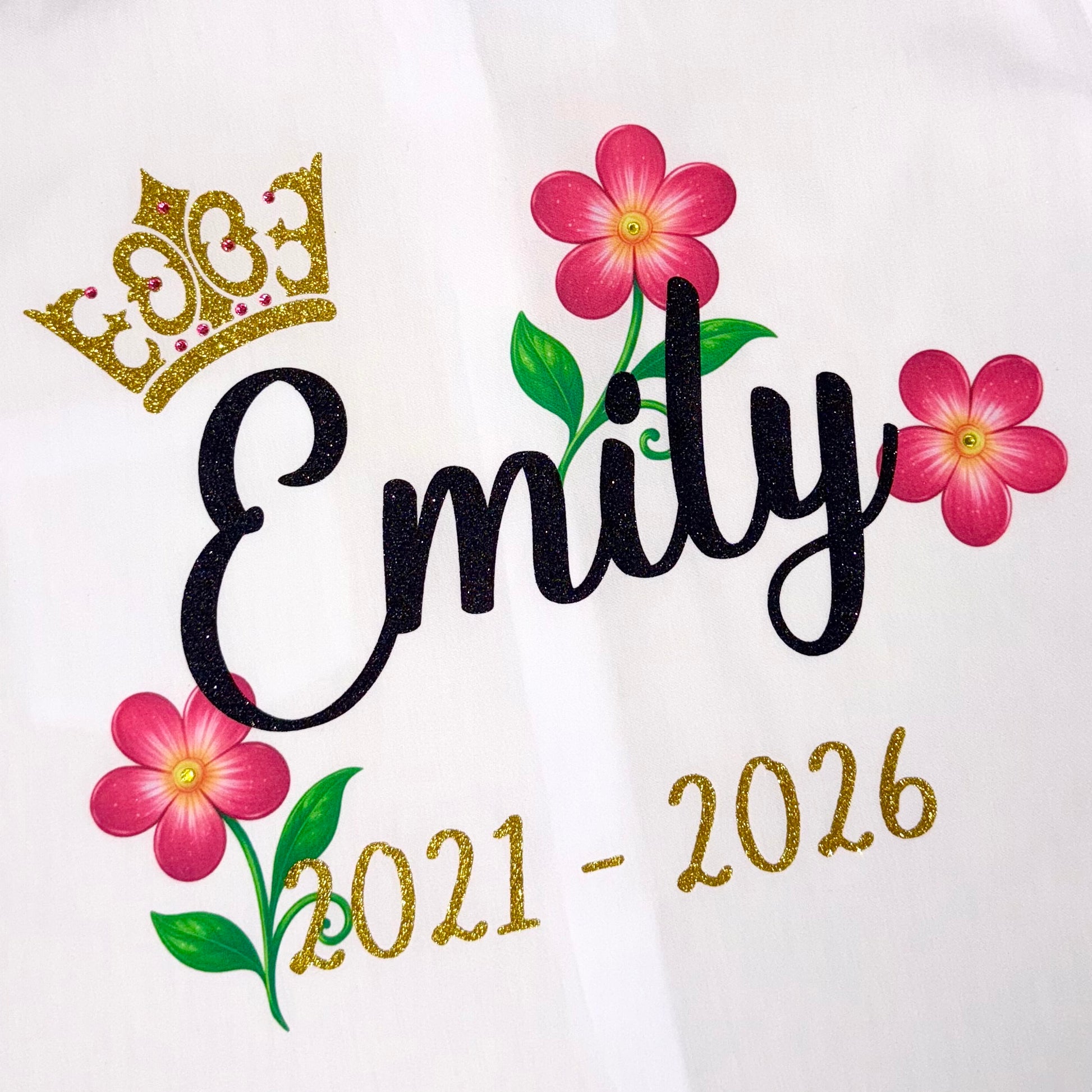 Flower Leavers Shirt Design | Personalised School Leavers