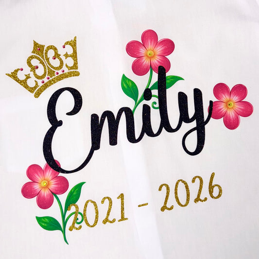 Flower Leavers Shirt Design | Personalised School Leavers