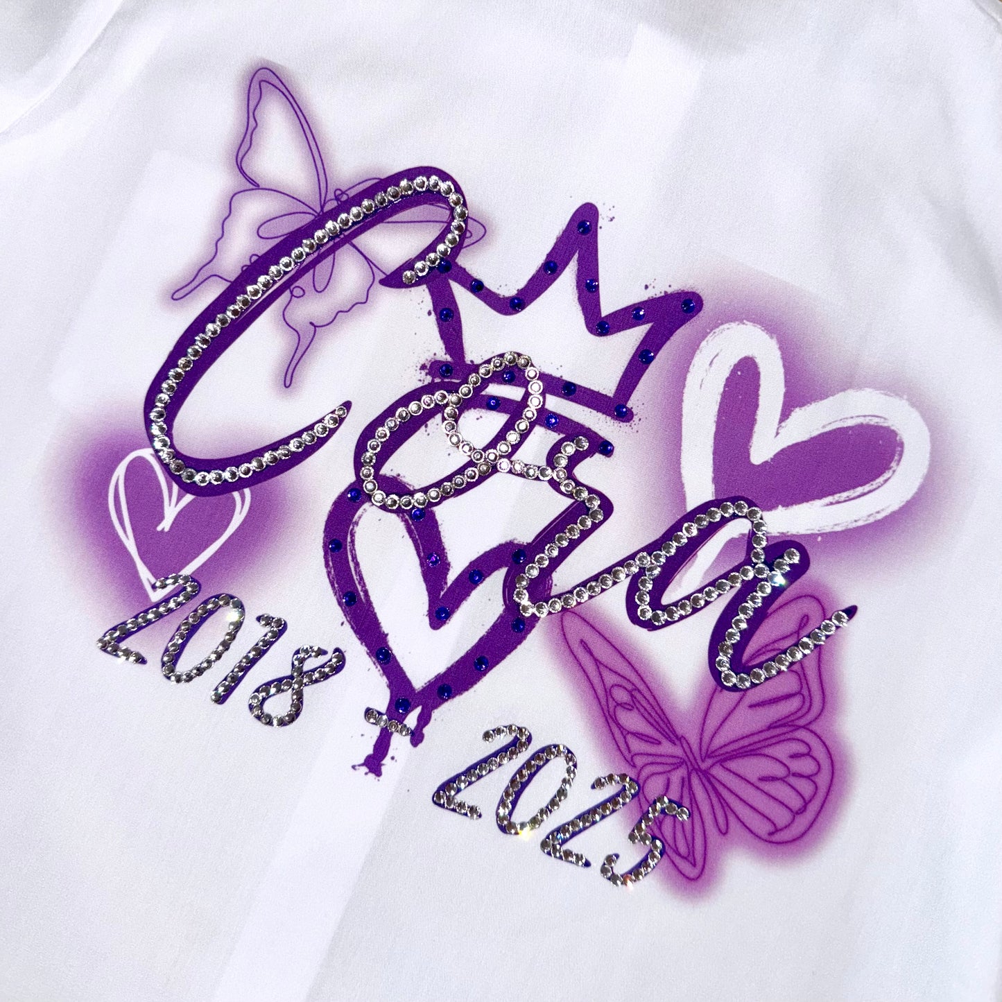 CRYSTAL SPRAY PAINT BUTTERFLY