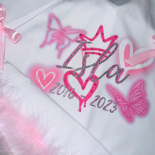 CRYSTAL SPRAY PAINT BUTTERFLY